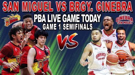 ginebra vs san miguel live today|HIGHLIGHTS: Ginebra vs San Miguel, Game 1 .